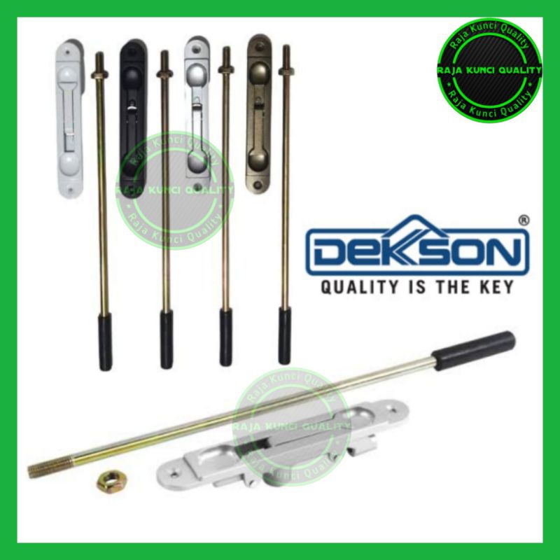 FLUSH BOLT GRENDEL TANAM PINTU ALUMINIUM DEKSON