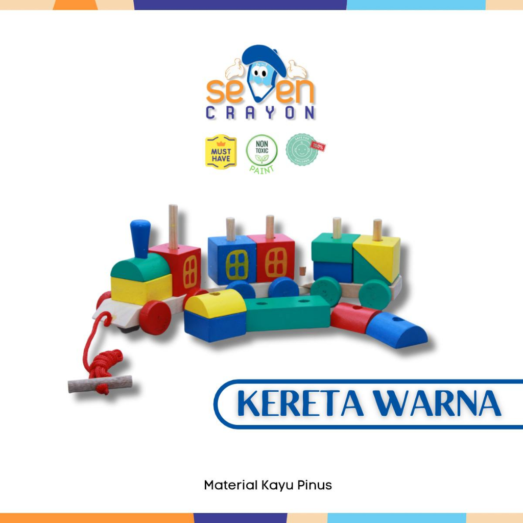 Mainan kereta kayu | Mainan kereta api