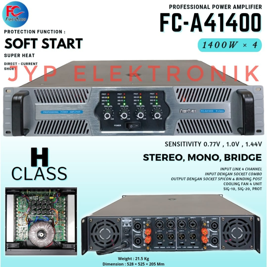 PROFESSIONAL POWER AMPLIFIER FC-A41400