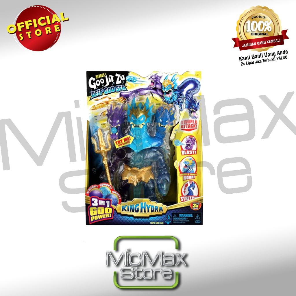 Heroes of Goo Jit Zu S9 TRIPLE Deep Goo Sea King Hydra 42576