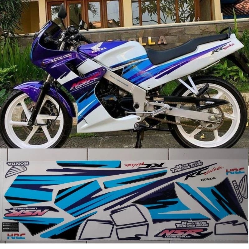 sticker striping Honda NSR 150 bisa riquest