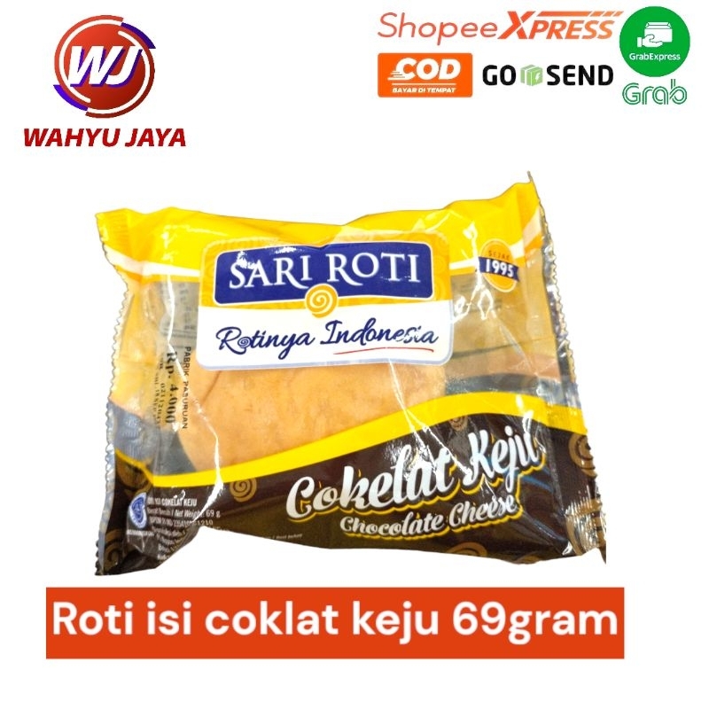 

roti isi coklat keju 69gram