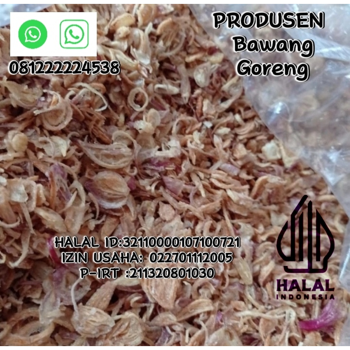 

Bawang goreng premium +1 kg grade A 100 %