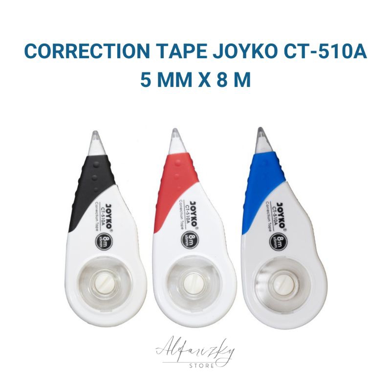 

Correction Tape JOYKO CT-510A 5 MM X 8 M - Pita Koreksi Tipe X