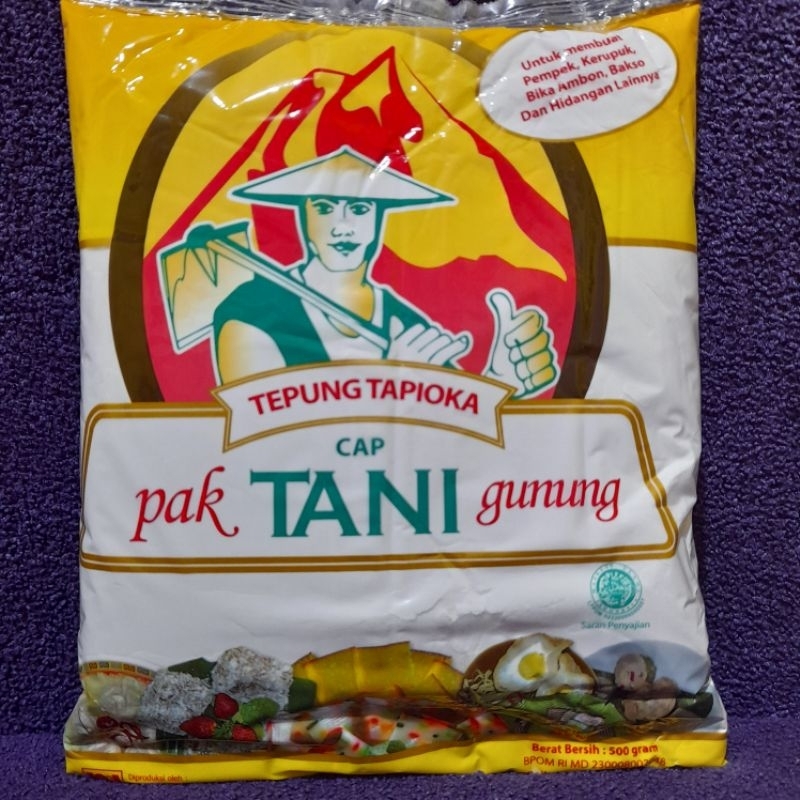 

TEPUNG TAPIOKA CAP pak TANI 500 G / TEPUNG KANJI TANI / TEPUNG TANI