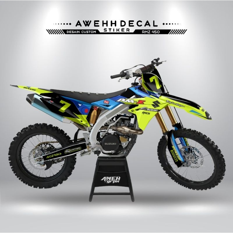 DECAL STIKER RMZ 250 450 FULL BODY DESAIN CUSTOM