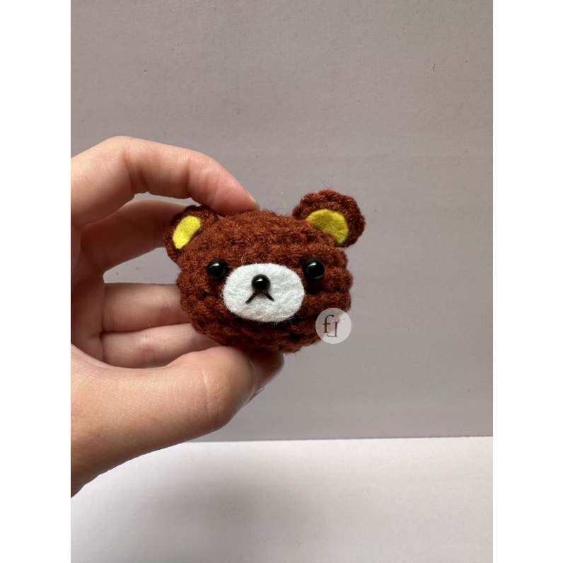 Gantungan Kunci Rilakkuma | Rilakkuma Keychain | Crochet Rilakkuma