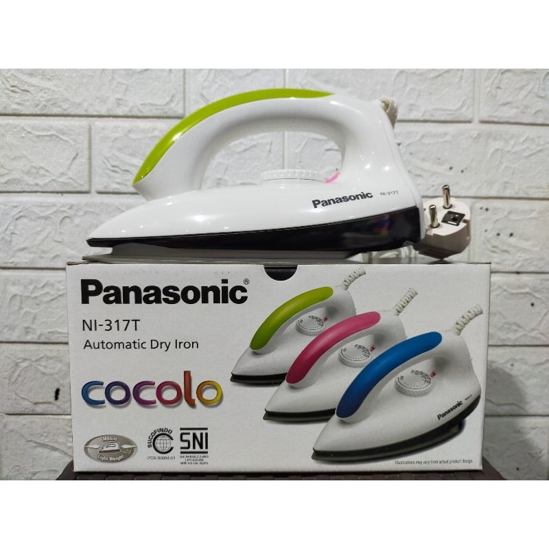 Setrika Panasonic NI-317T Cocolo / Setrika Panasonic Original / Setrika Panasonic Anti Lengket / Set