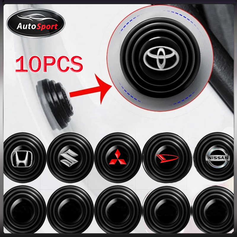 10PCS Peredam Pintu Mobil/Karet Bantalan Silentpro Pintu Mobil Peredam Tutup Pintu Mobil Universal