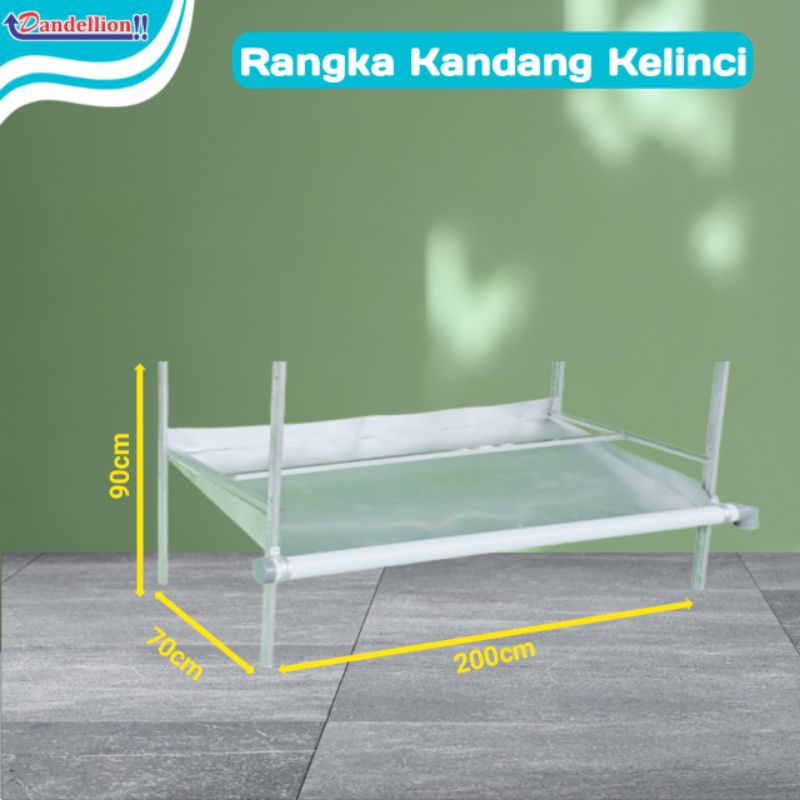 Rangka Kandang kelinci Galvanis 1 tingkat  180.70.40 | 200.70.40