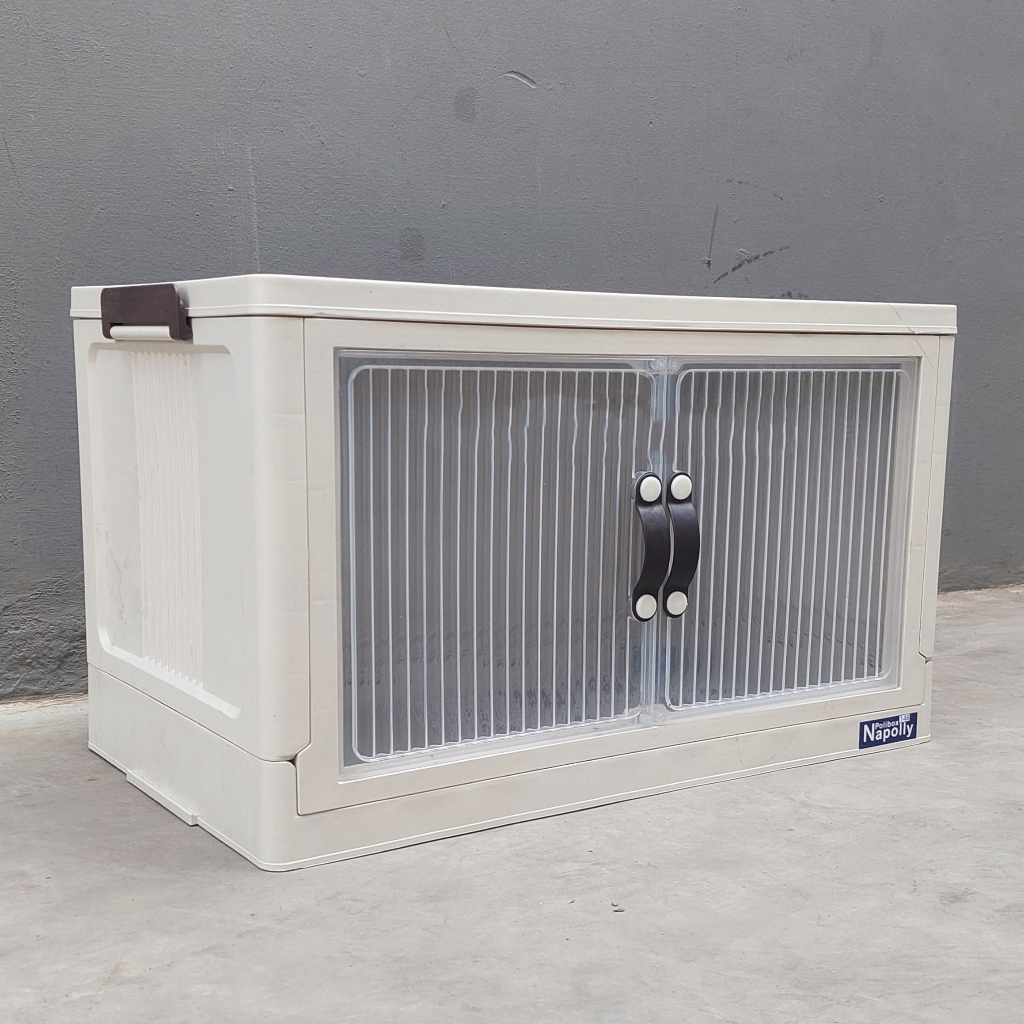 LEMARI PLASTIK POLIBOX TUMPUK SERBAGUNA SUSUN 1 Container Box Lipat | Lemari Susun Plastik Serbaguna