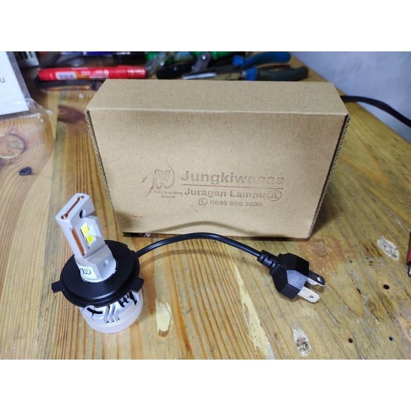 new led H4 JL45 5500K paling terang padet