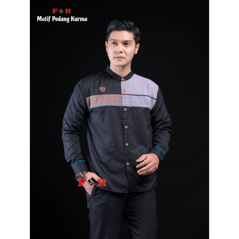 F&R ATASAN PRIA BAJU KOKO PRIA LENGAN PANJANG