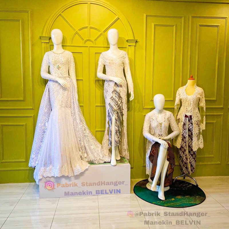 Manekin Full Body | Full Body Wanita Fiberglass Jari Karet | Manekin Wanita Jari Import | Patung Baj
