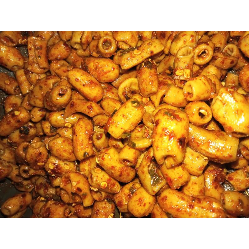 

Makroni Bantet Pedas Daun Jeruk