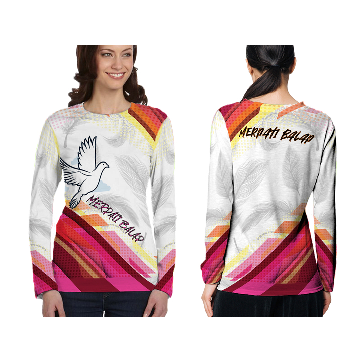 KAOS BAJU WANITA JERSEY MERPATI FULLPRINTING 3D TERBARU 2024