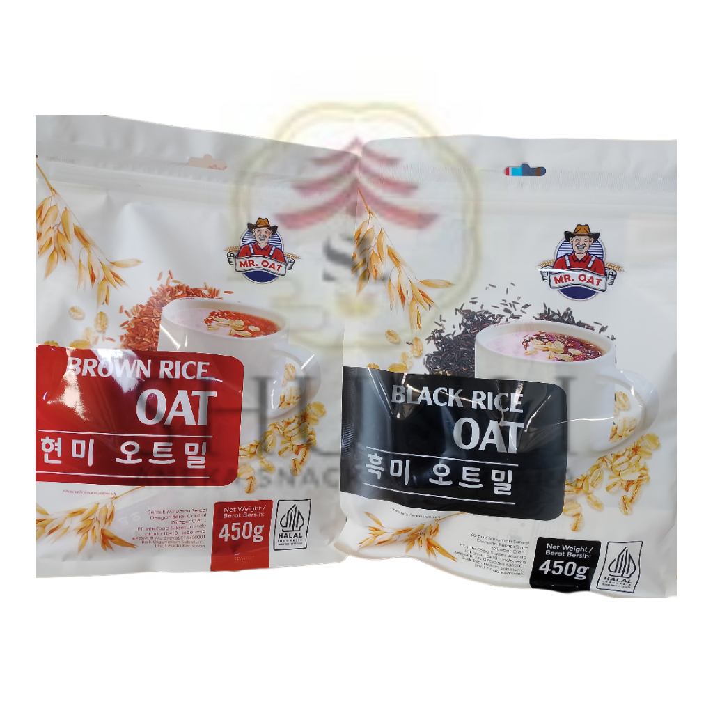 

MR. OAT Instant Cereal Black Brown Rice Oat Minuman Instant Sereal Kemasan 450g