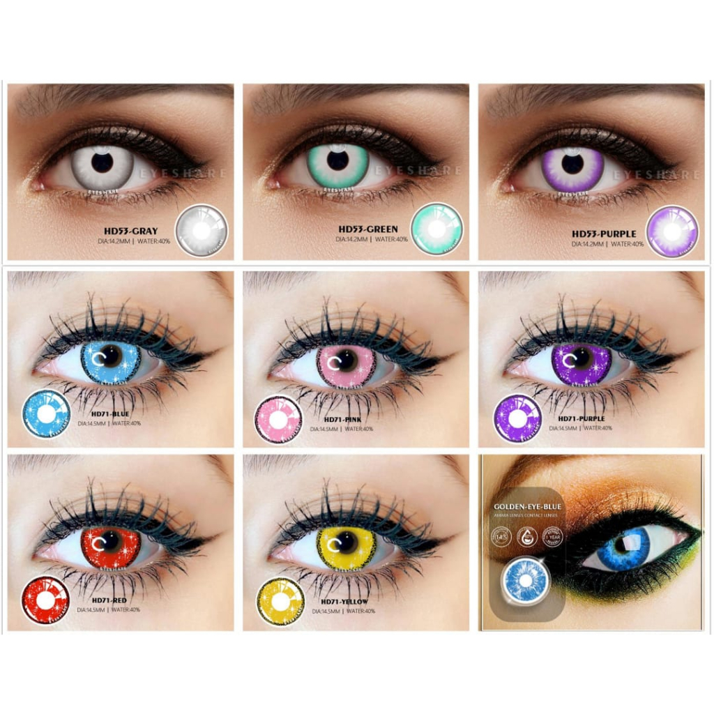 Softlens cosplay/ halloween / KSS-EYE (hanya normal)
