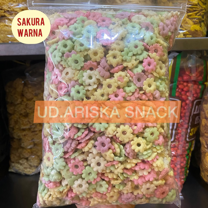 

SNACK Ribut Ajisan Sakura Warna 500gr