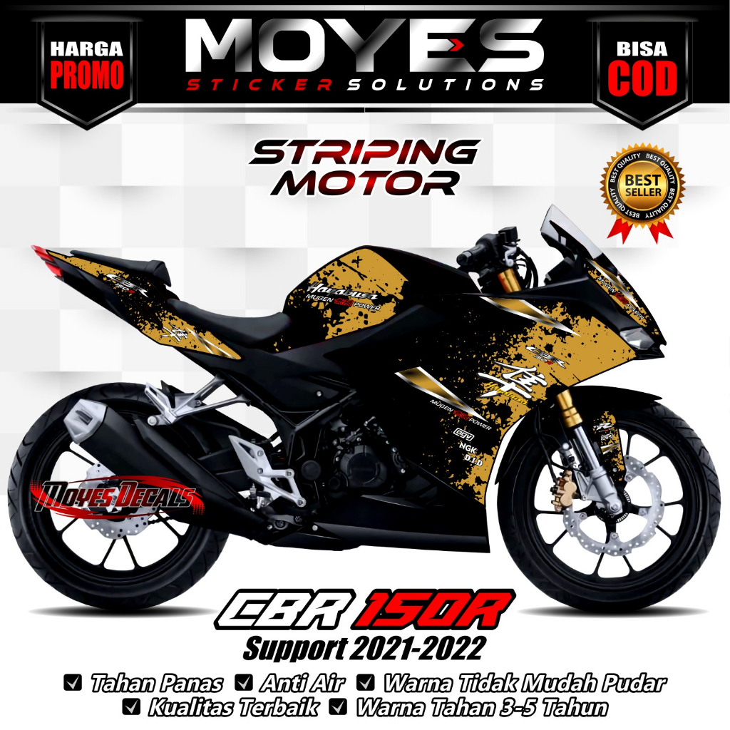 Striping Variasi Motor CBR 150R 2021 - Skotlet Stripig Hayabusa