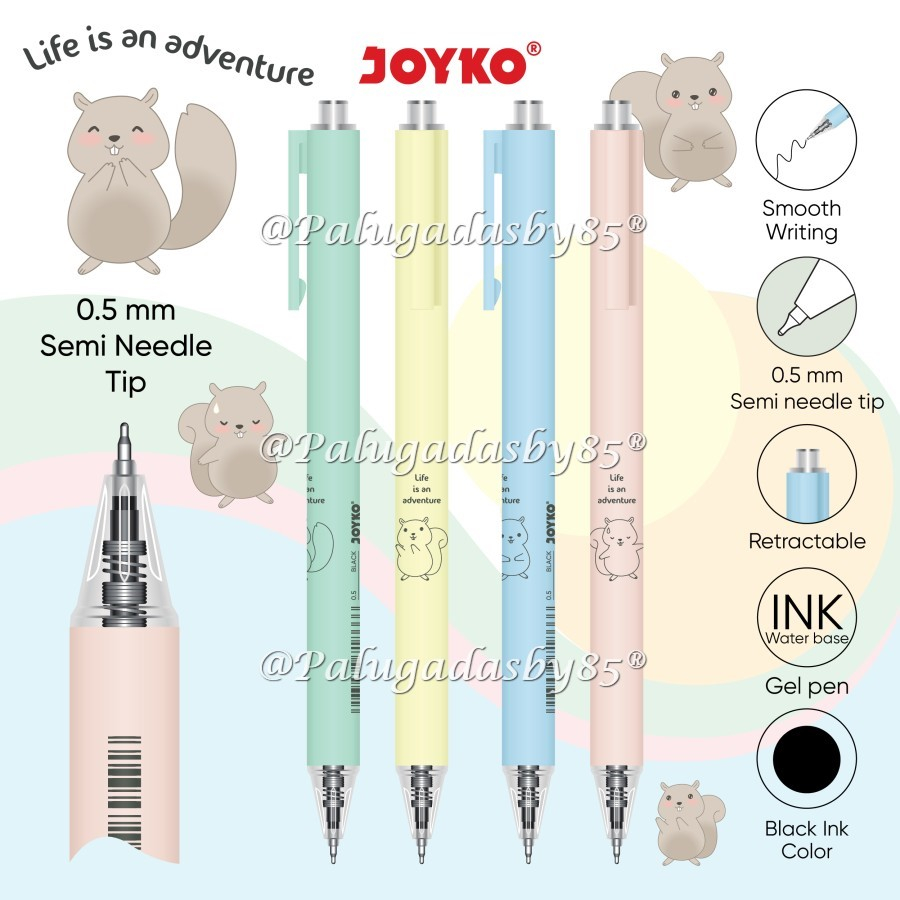 

(1 Biji) Bolpen JOYKO GP-373 0.5 mm Gel Pen Hitam / Gel Pen Pulpen Pena Joyko GP-373 0.5 mm / Gel Pen Joyko GP373 GP 373