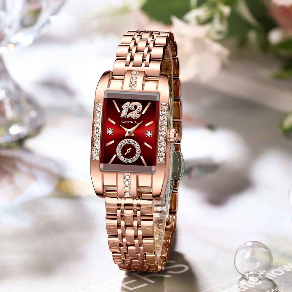 GARANSI CRRJU JAM TANGAN WANITA ORIGINAL ANALOG ANTI AIR KUARSA WOMEN WATCHES LADIES FASHION
