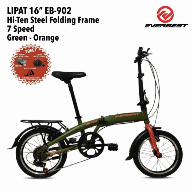 (TERMURAH) Sepeda lipat 16 everbest 902 7 speed EB902 folding bike