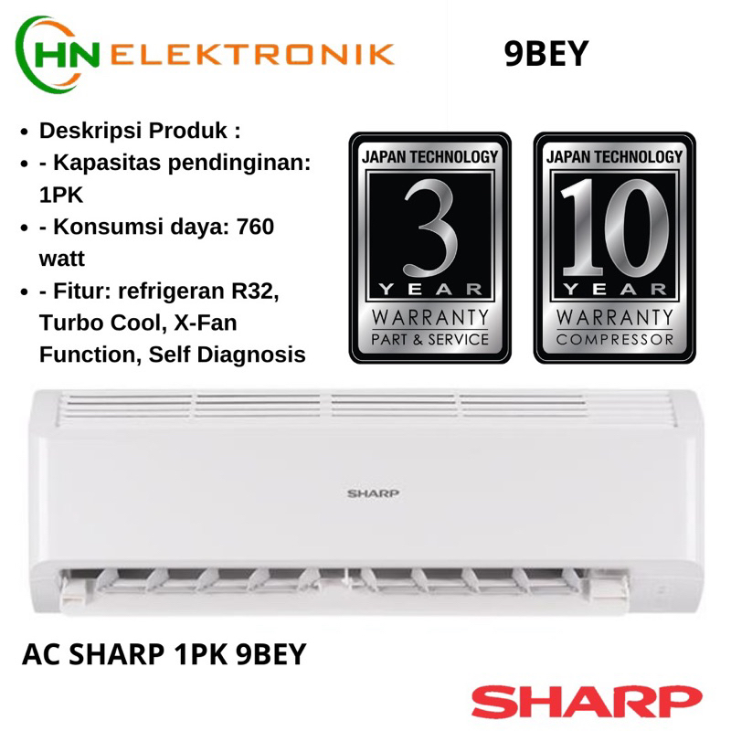 AC SHARP 1 PK STD AH-A9BEY