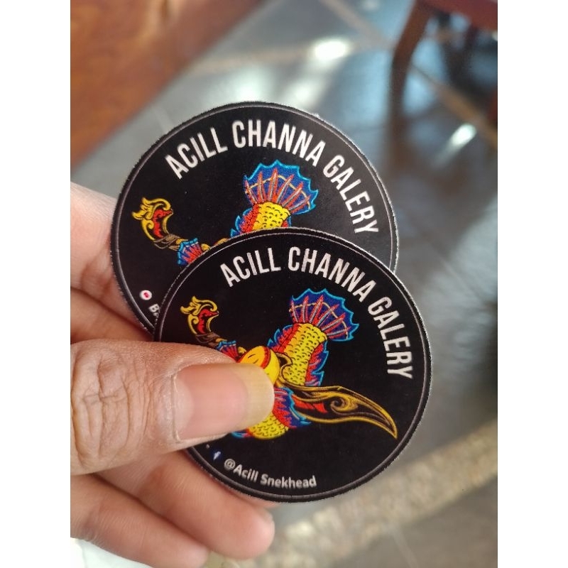 stiker channa striata albino mata merah