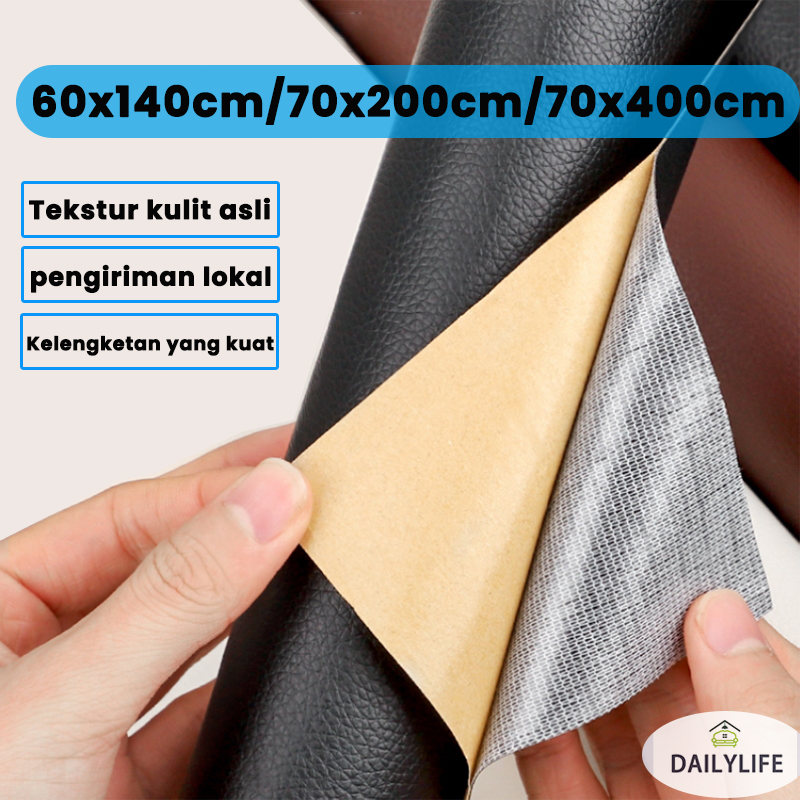 Restorasi Kulit 70*200cm Perekat Ekstra Kuat Leather Perbaikan Repair Bahan Kulit Yang Rusak Kulit S