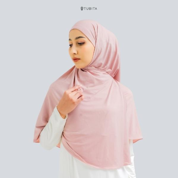 TUBITA - Havva Pashmina Dusty Hijab Instant Jilbab Wanita Polos