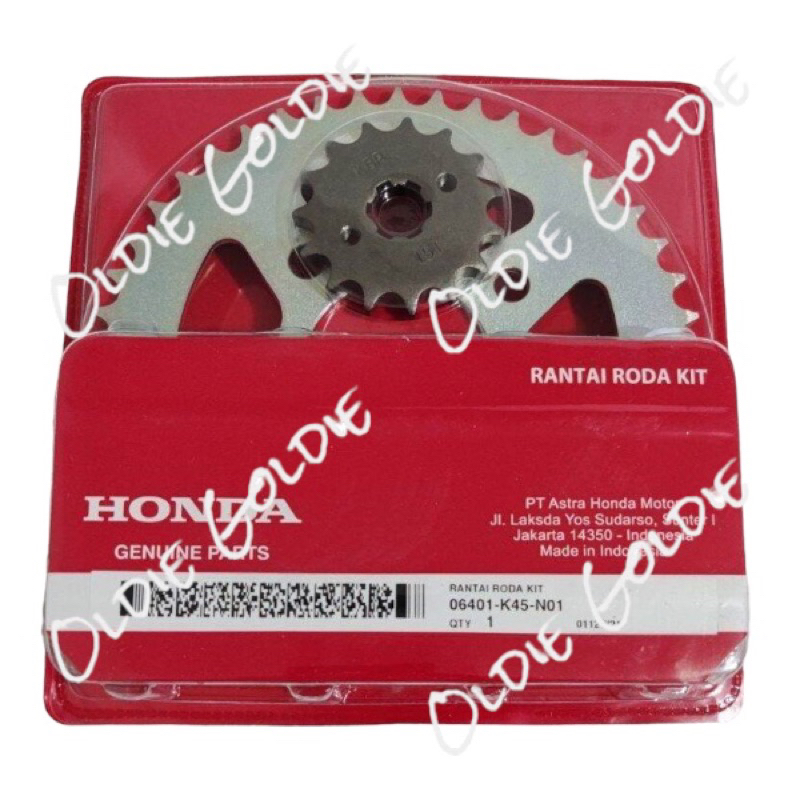 06401-K45-N01 Gear Rantai Gir Set CB 150 R LED CBR 150 R K45A