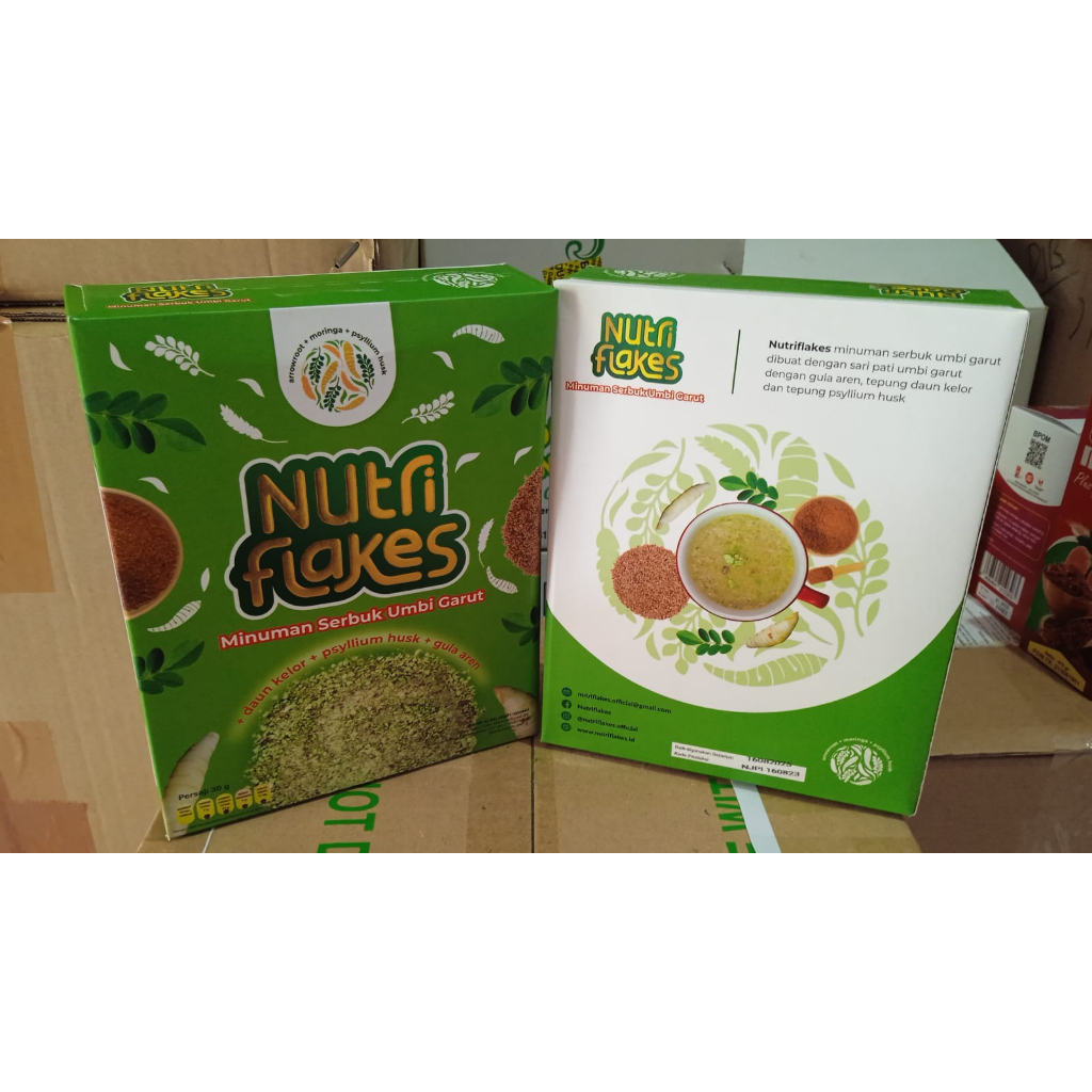 

QH NUTRIFLAKES SEREAL UMBI GARUT SOLUSI GERD DAN MAAG