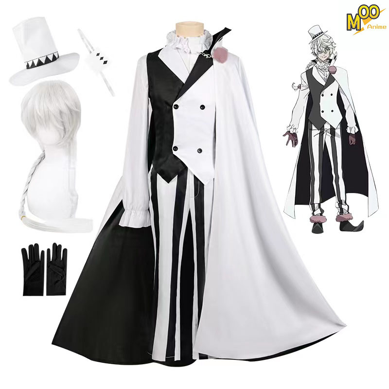 Bungo Stray Dogs Nikolai Gogol cosplay costume Gogol cosplay Set and wig
