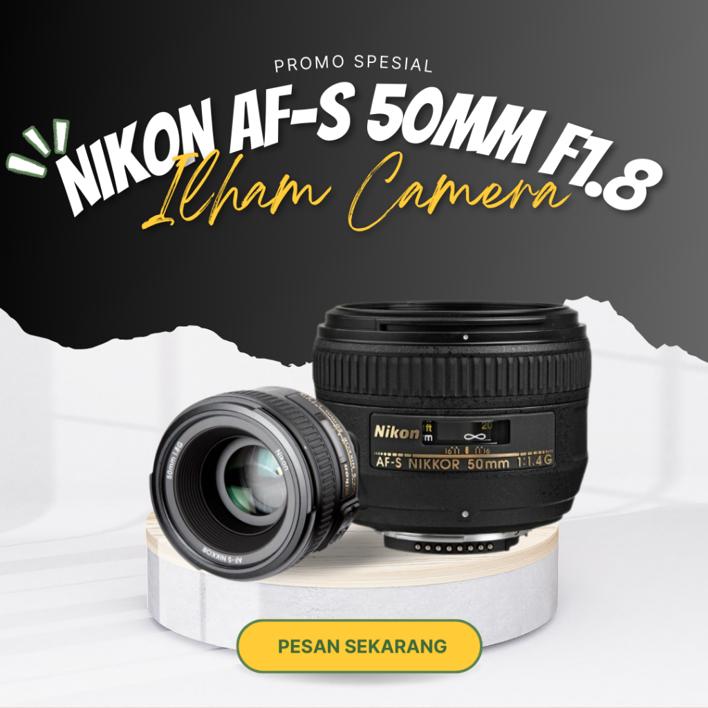 BEST SELLER LENSA FIX Nikon AFS 50mm F1.8 G