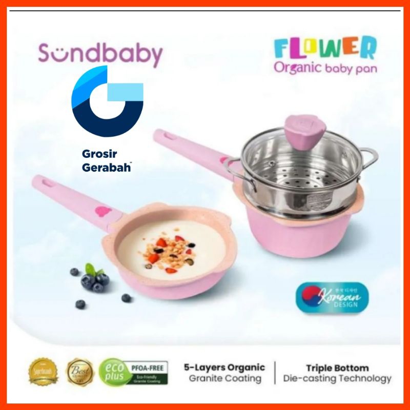 Bolde flower organic baby pan sundbaby