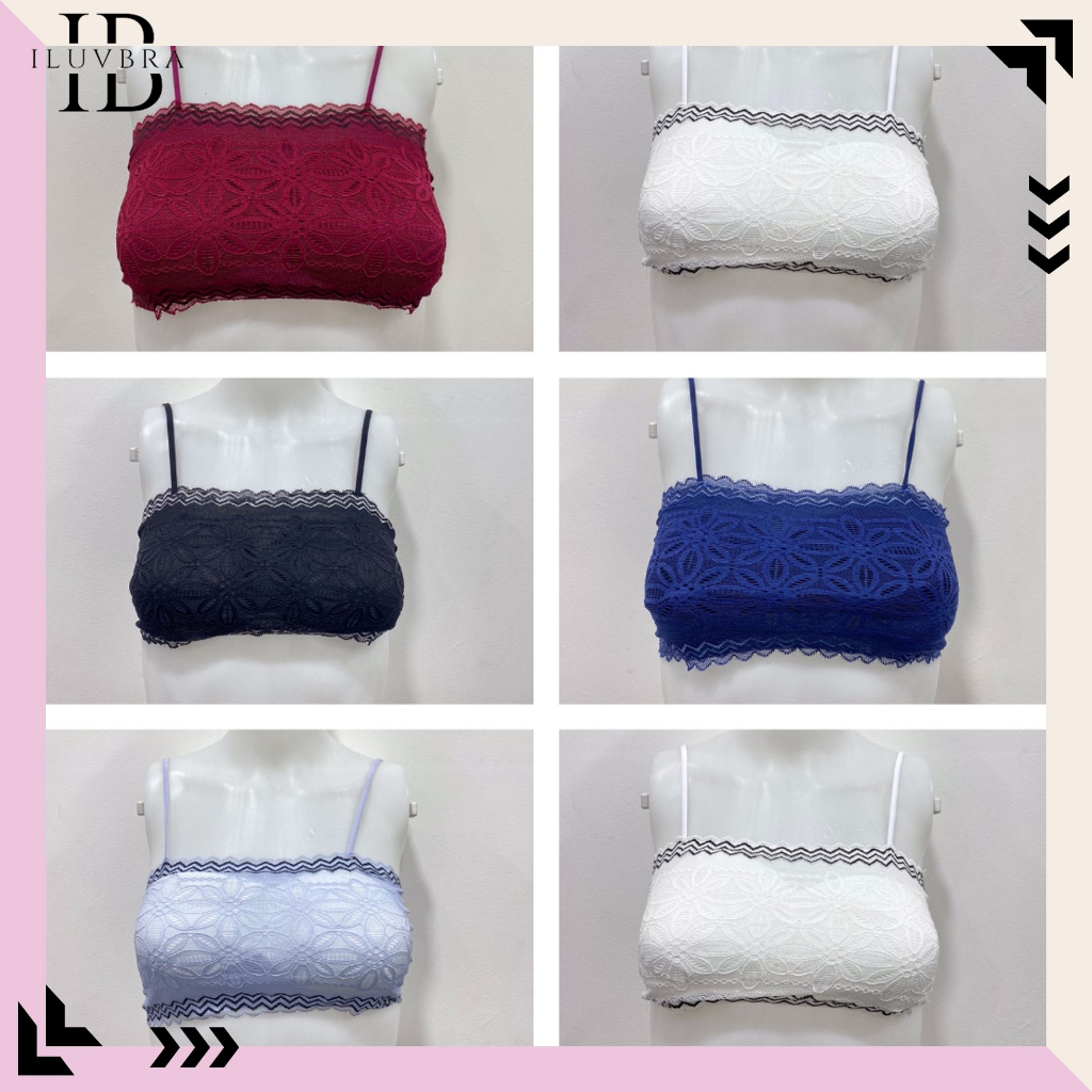 CUCI GUDANG BR924 Bra Renda Brukat Seamless Sport Bra BH Wanita Motif Bunga  Premium