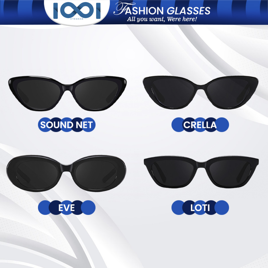 IOOI Eyewear - Kacamata Hitam Kacamata Fashion Pria Wanita Sunglasses Korea Anti UV400 Terbaru GM Ca