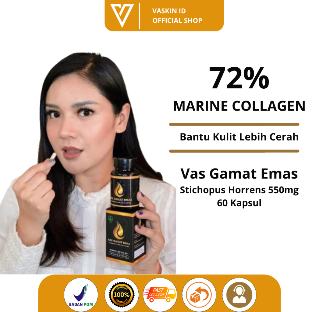 Vas Colagen Gamat Emas Asli Bpom