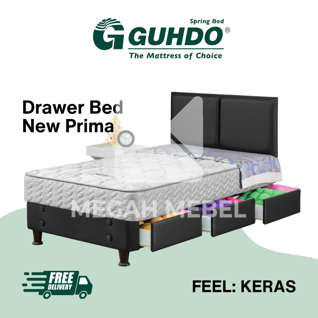Springbed Guhdo Drawer Bed New Prima Laci