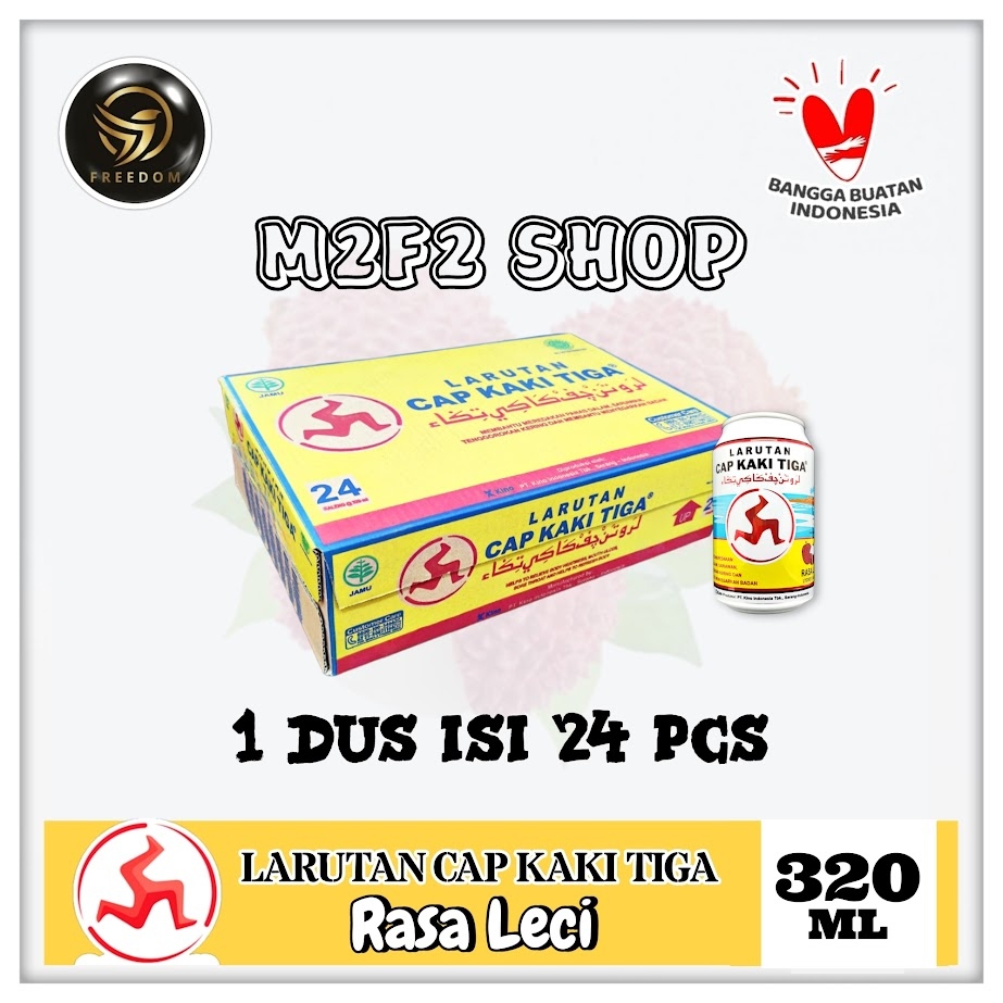 

Larutan Penyegar Cap Kaki Tiga Kaleng Leci | Lychee - 320 ml (Kemasan Karton)