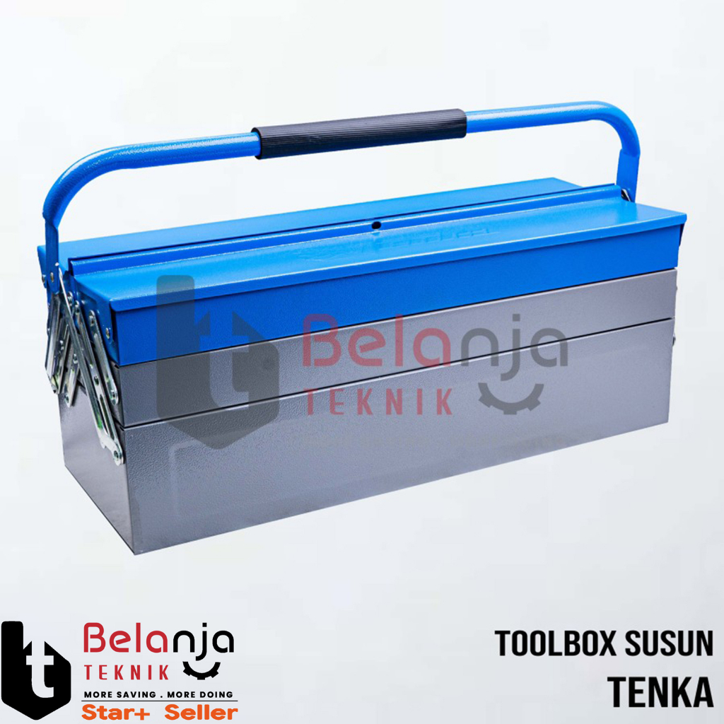 Tenka Toolbox Besi 3 Susun Tool Box Tempat Perkakas Metal 3 Tingkat
