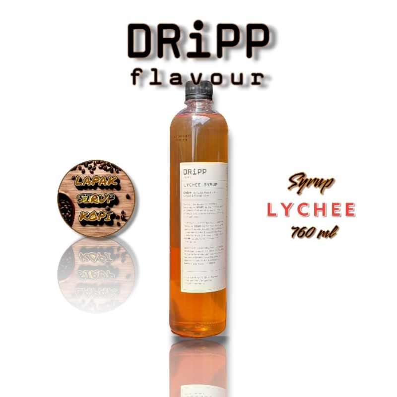 

Dripp - Lychee syrup 760ml - sirup minuman rasa leci