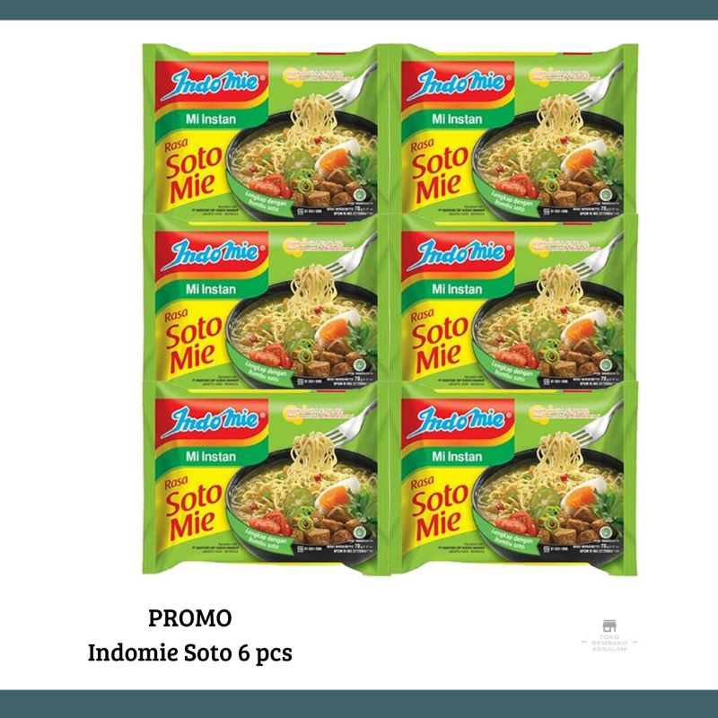 

promo indomie rasa soto 6 pcs