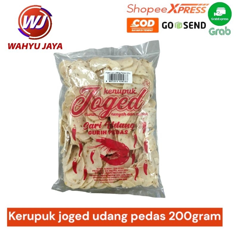 

kerupuk joged udang pedas 200gram