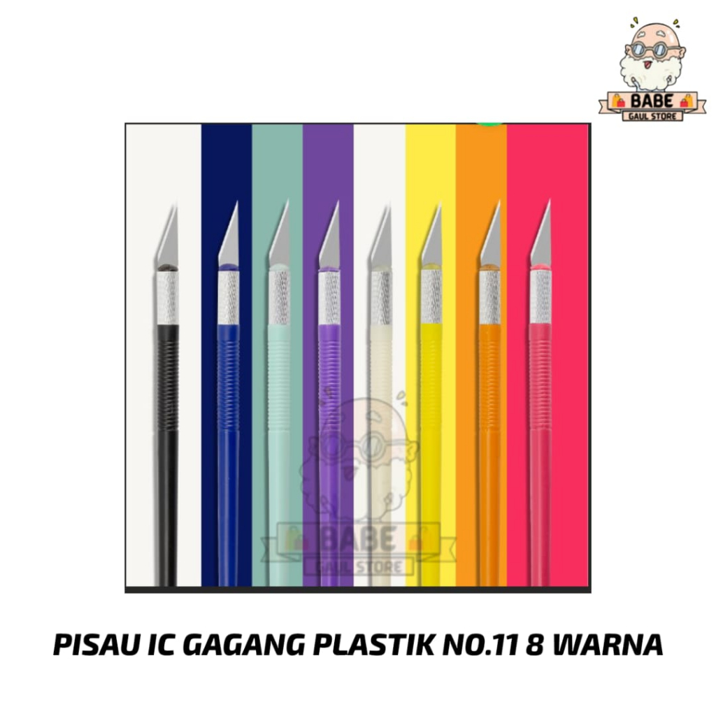 

PISAU IC GAGANG PLASTIK NO.11 PEN CUTTER ALAT UKIR CRAFTING ART