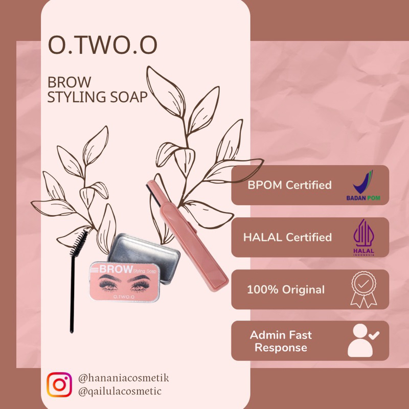 O.TWO.O SOAP BROW STYLING SOAP EYEBROW POMADE SABUN GEL ALIS