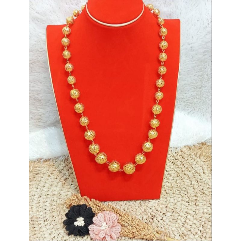 Kalung Kolara Baju Bodo Bugis Kalung Bola Emas