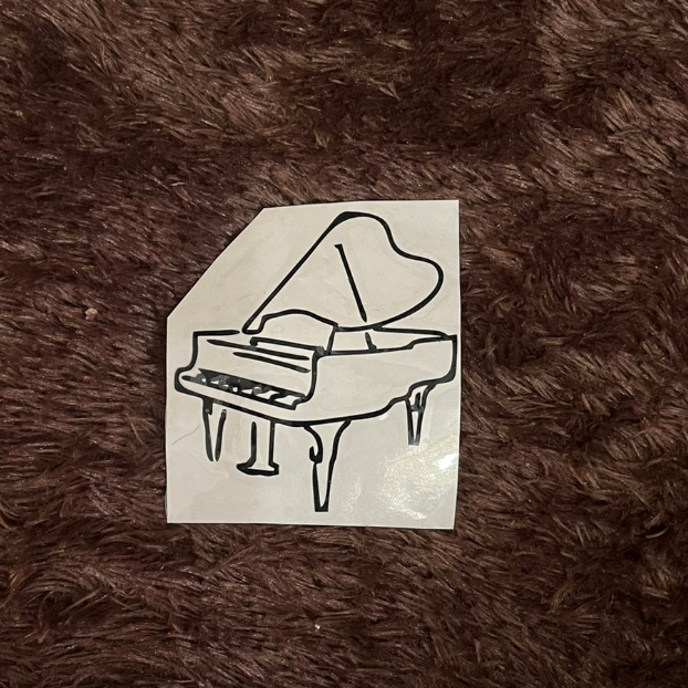 Stiker Piano Keyboard Pianis Alat Musik