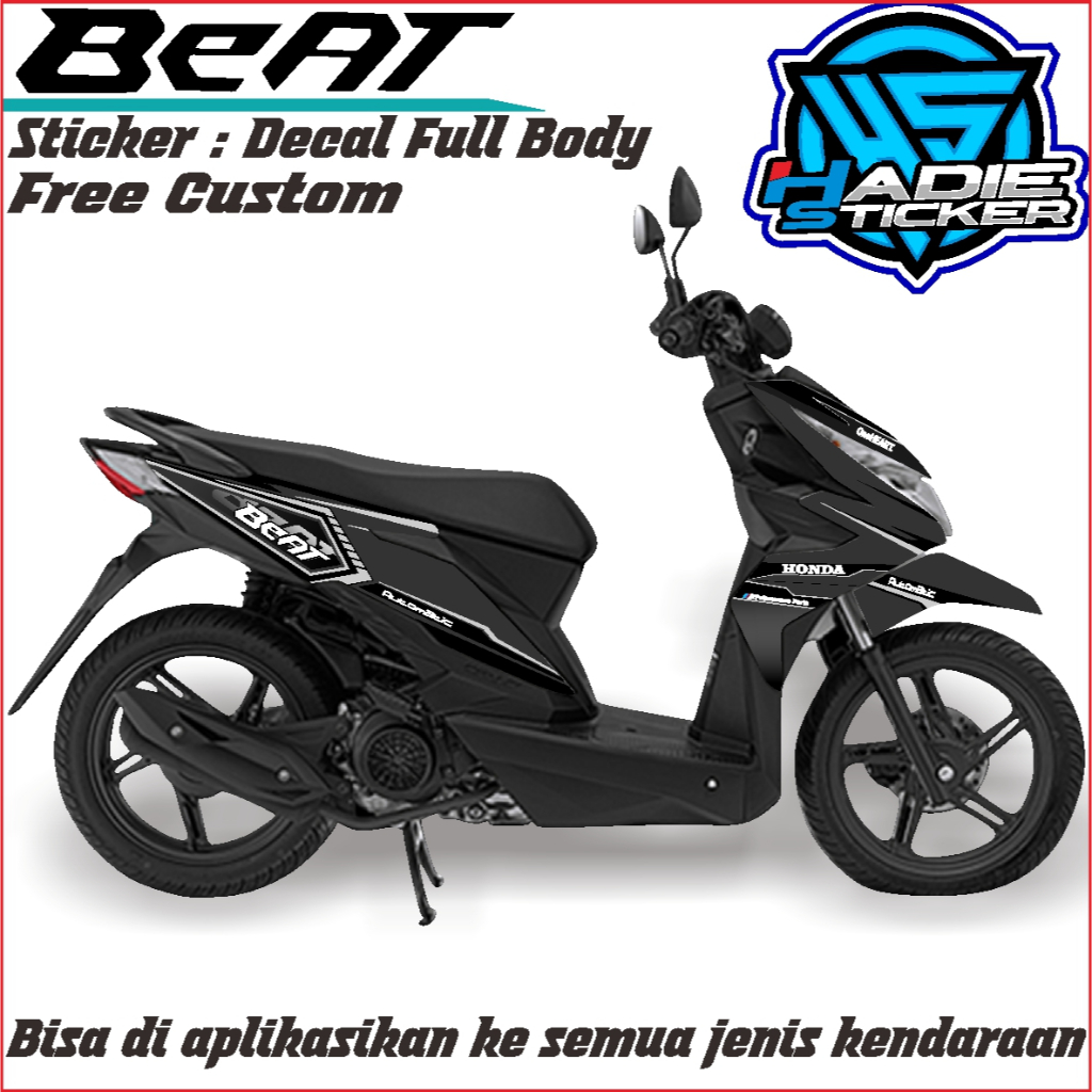 Sticker beat stret terbaru/Sticker decal beat street/Sticker motor viral
